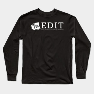 EFA EDIT Committee logo in white Long Sleeve T-Shirt